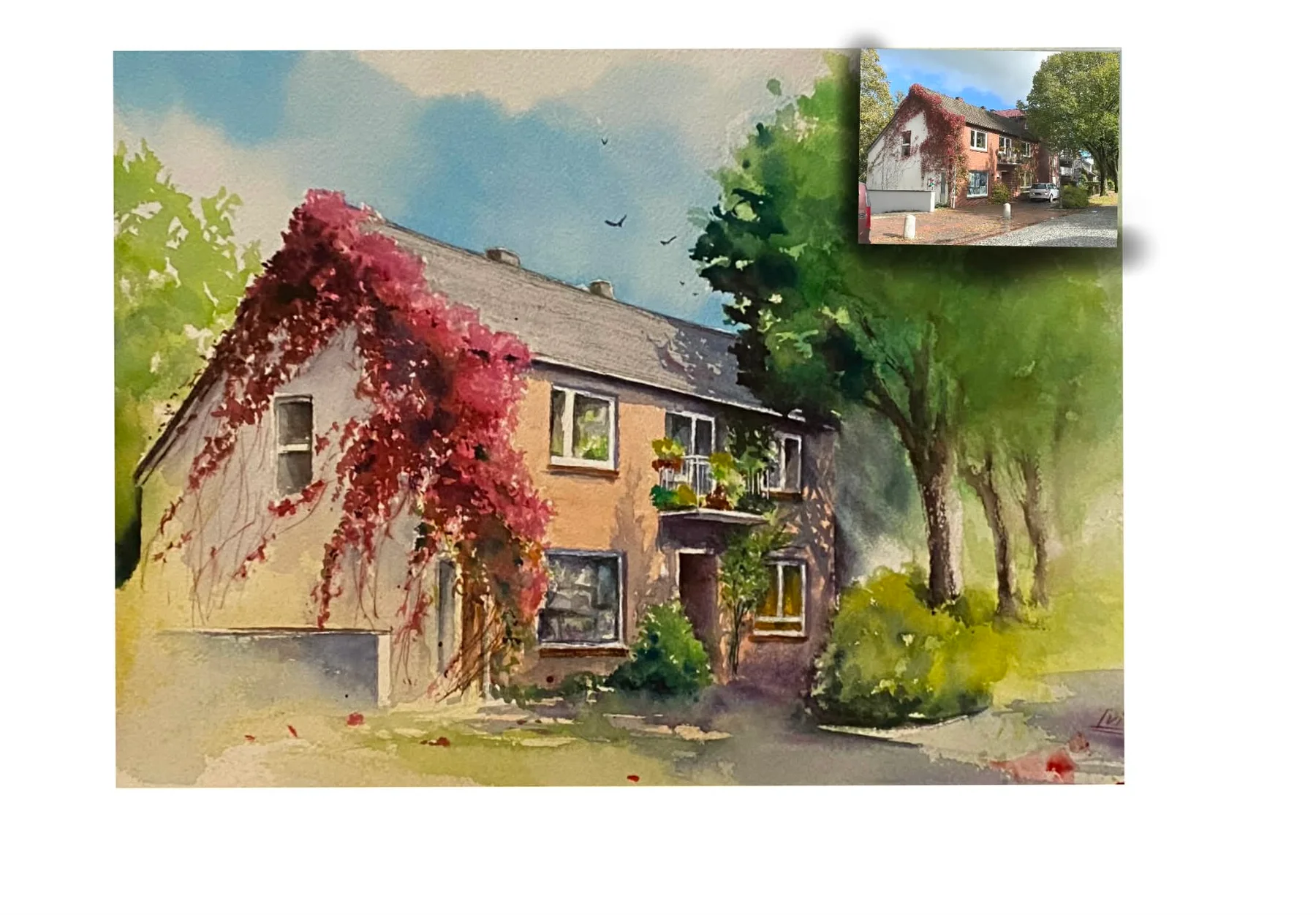 Ein Hauch von Frühling — neues Aquarell